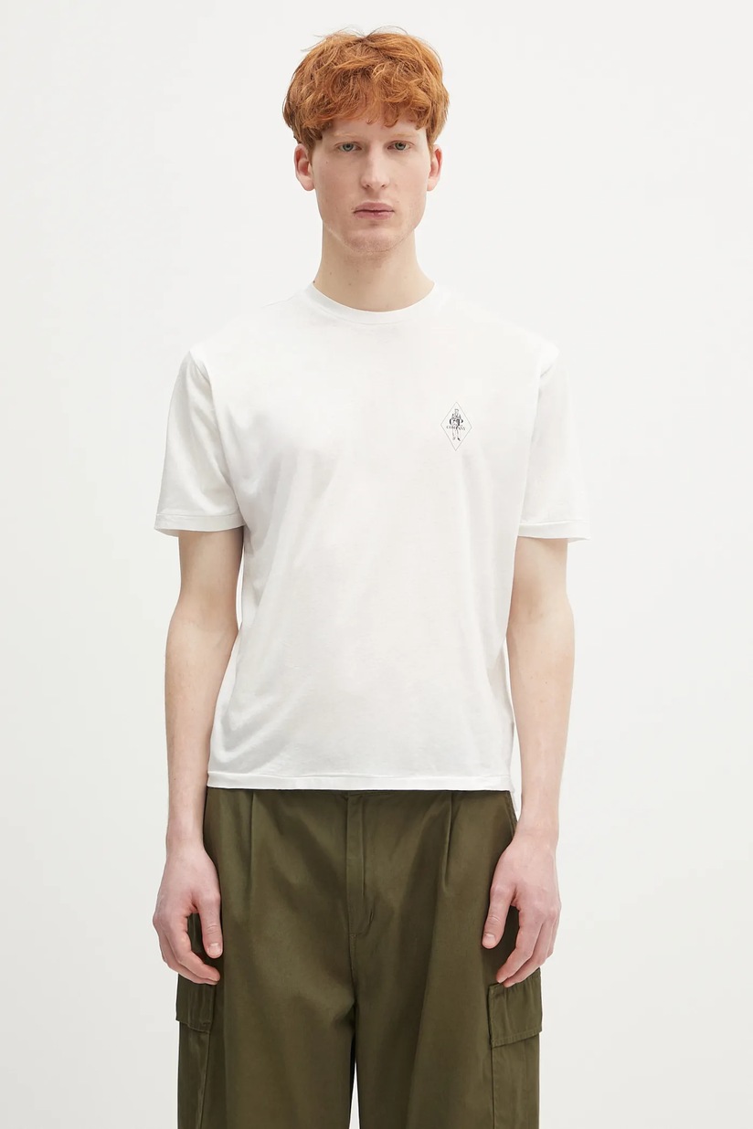 C.P. Company cotton t-shirt white color with a print