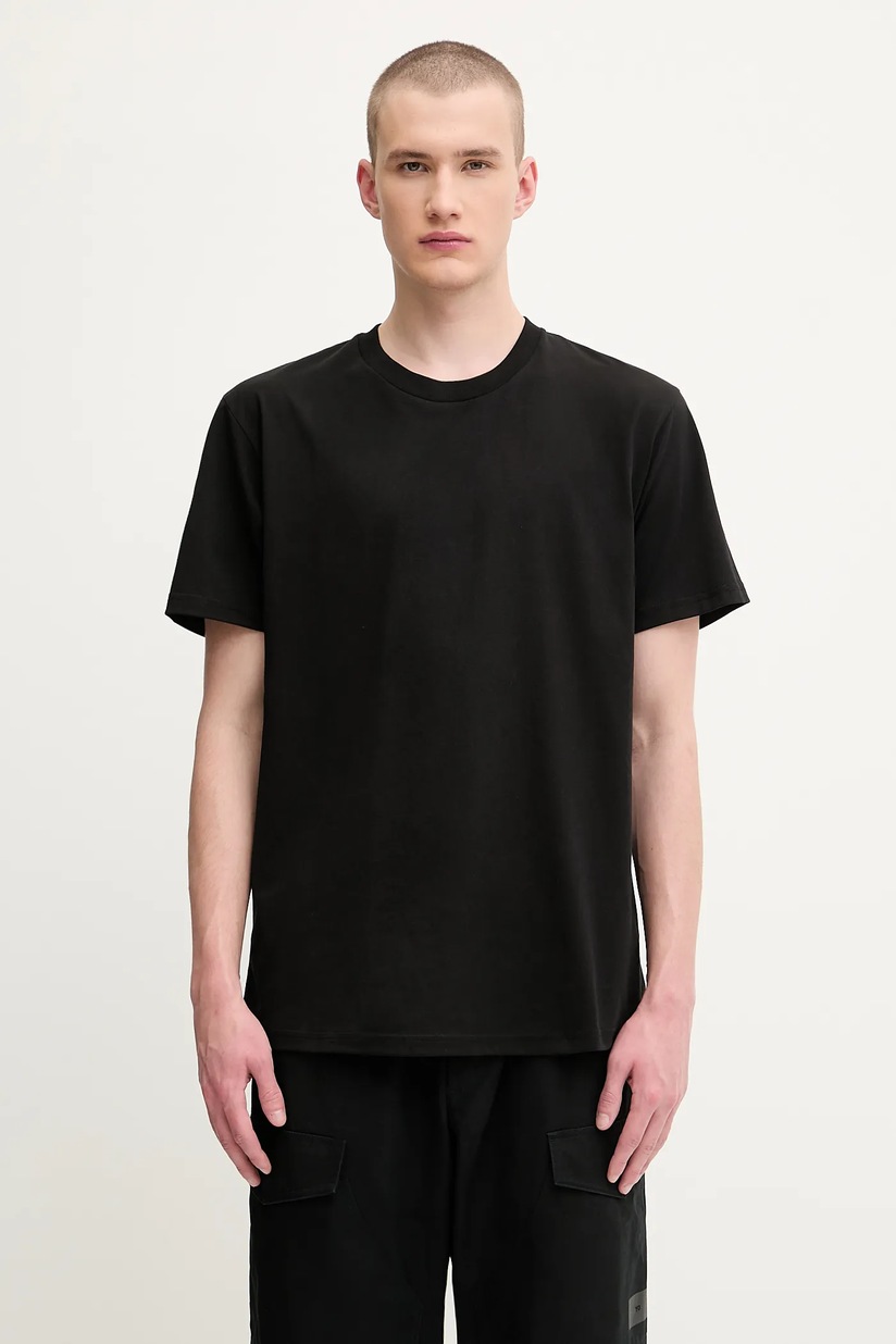 1017 ALYX 9SM cotton t-shirt Mirror black color with a print