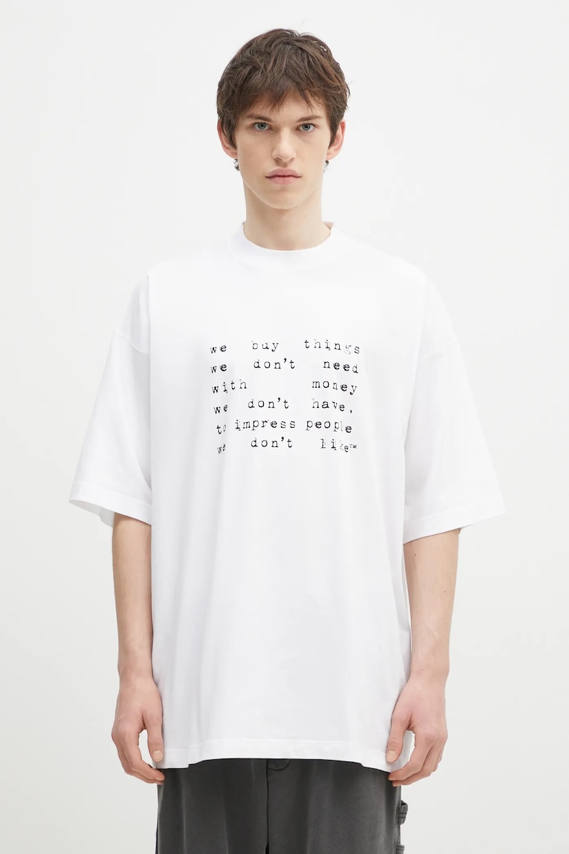 VETEMENTS cotton t-shirt Oval Logo Oversized PRM EU VETEMENTS cotton t-shirt Oval Logo Oversized PRM EU