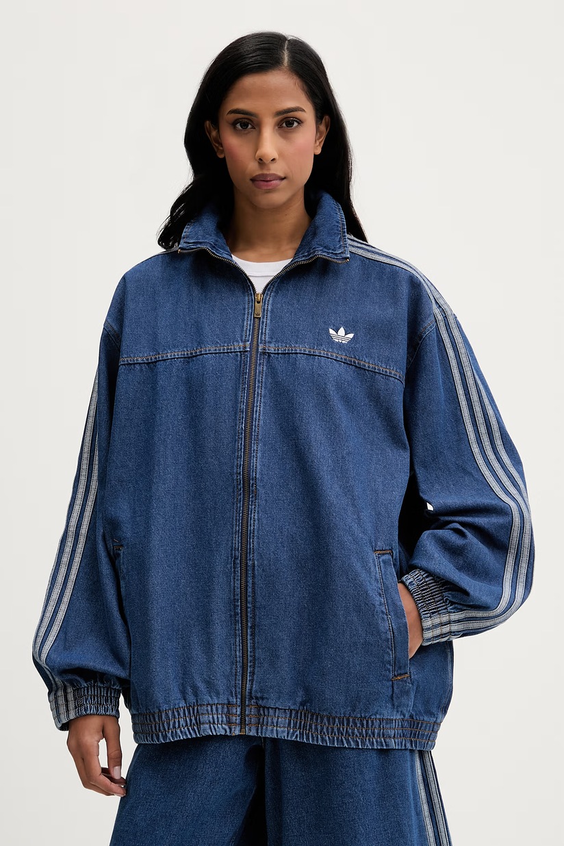 adidas Originals geacă jeans Denim Os TT de tranziție, oversize