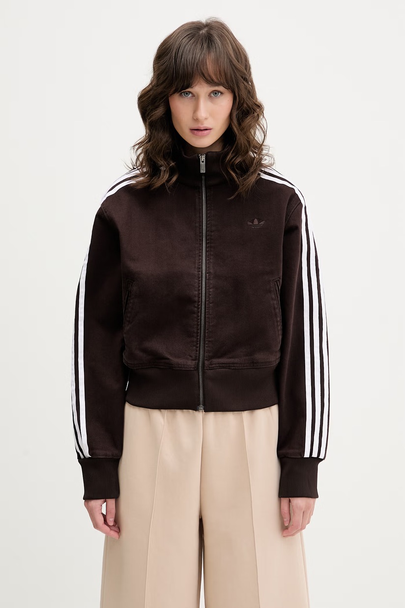 Куртка adidas Originals Short Puffer цвет коричневый зимняя JX2948
