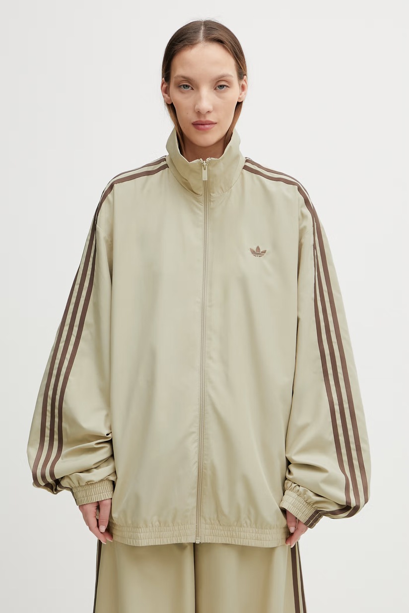 adidas originals ベージュ ジップアップジャケット adidas Originals sweatshirt Velvet Tracktop PRM EU