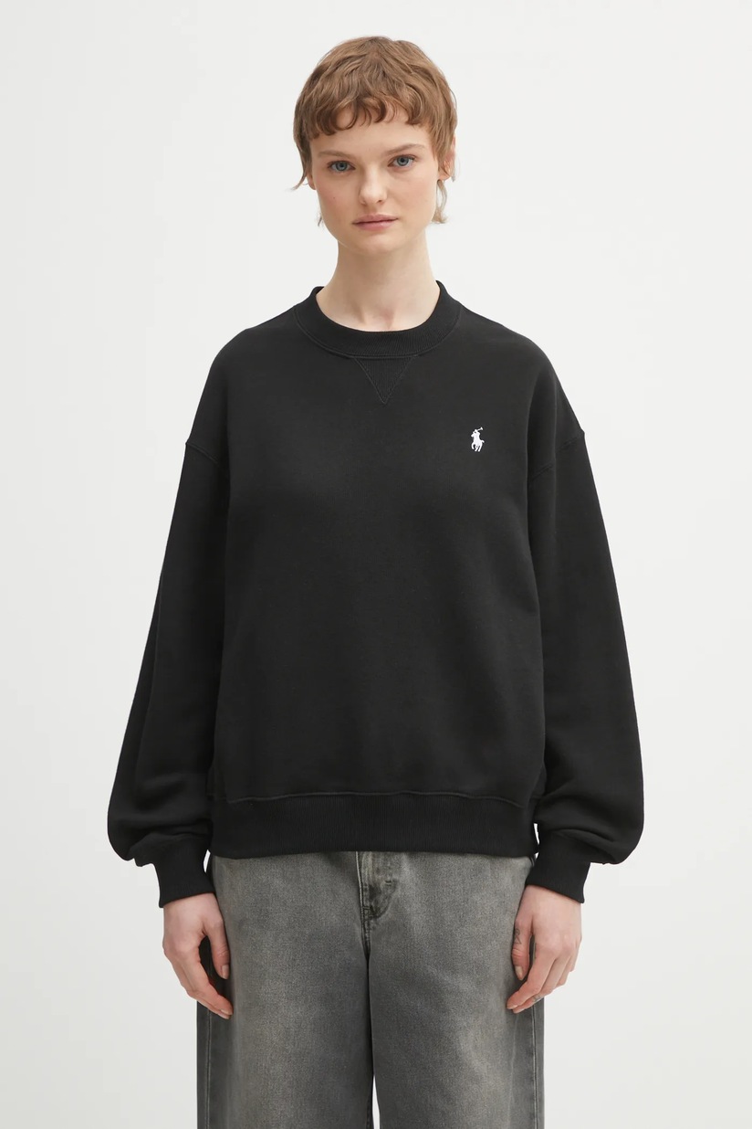 Polo Ralph Lauren sweatshirt black color with an application