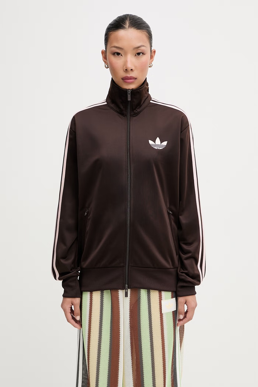 adidas Originals sweatshirt Montreal Tracktop women's brown color