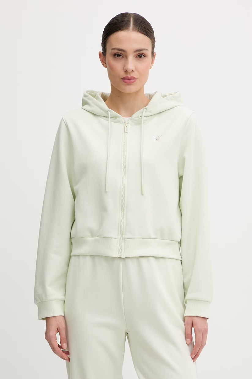 Кофта из велюра adidas Originals Fb Liberty Tt цвет зелёный с