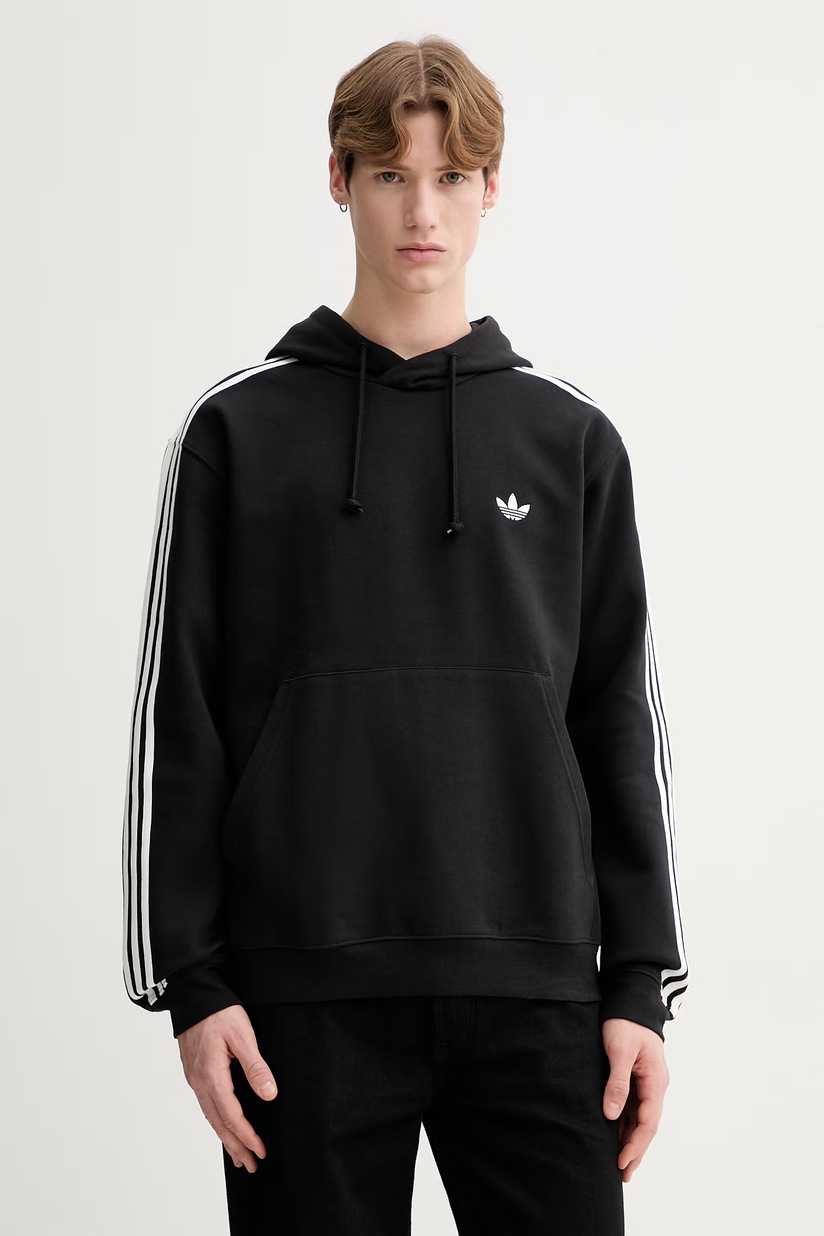 Кофта adidas Originals Adicolor Oversized Crew мужская цвет чёрный