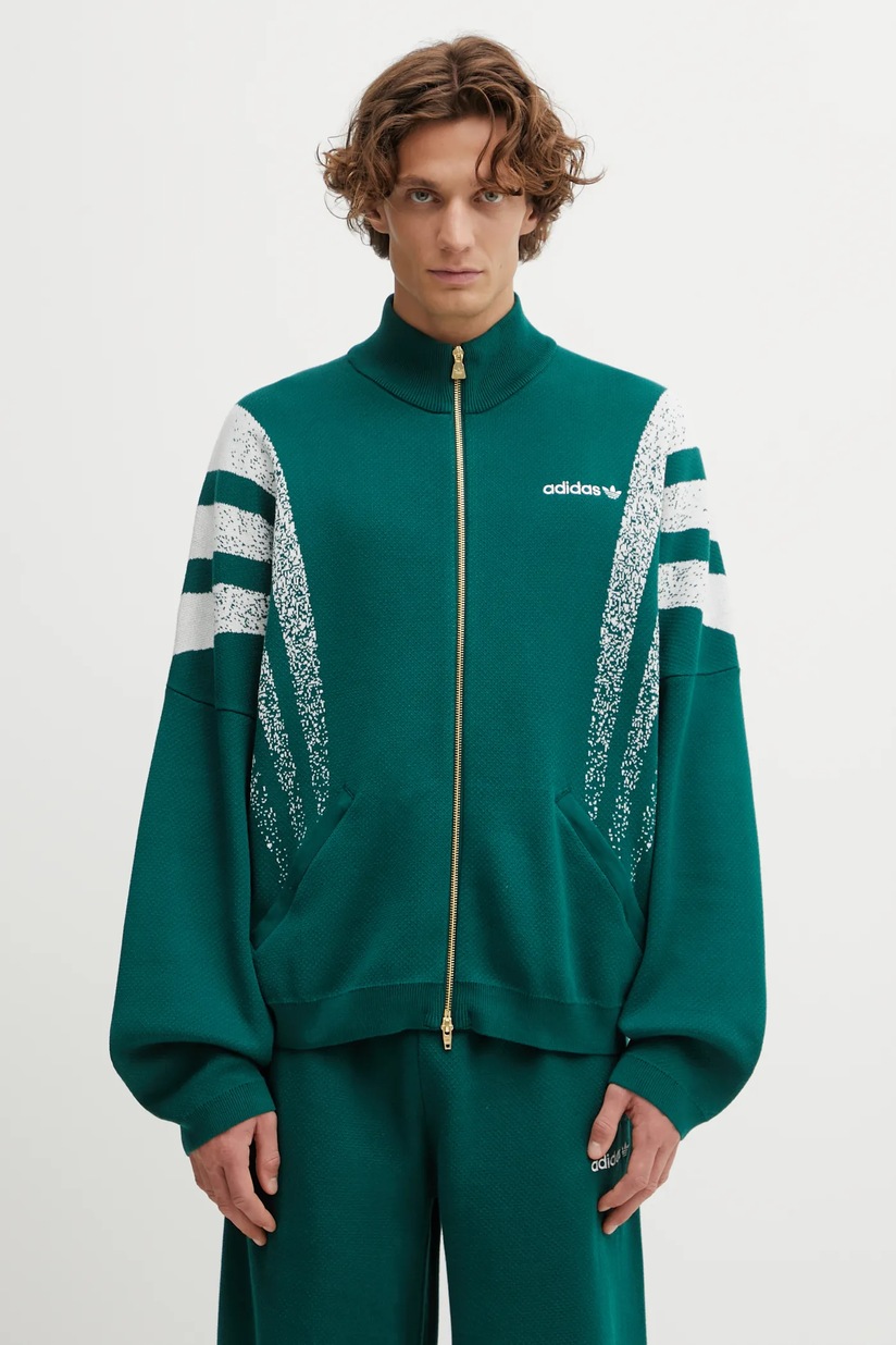 adidas Originals cardigan Santiago Jacket green color KE4603 at PRM US