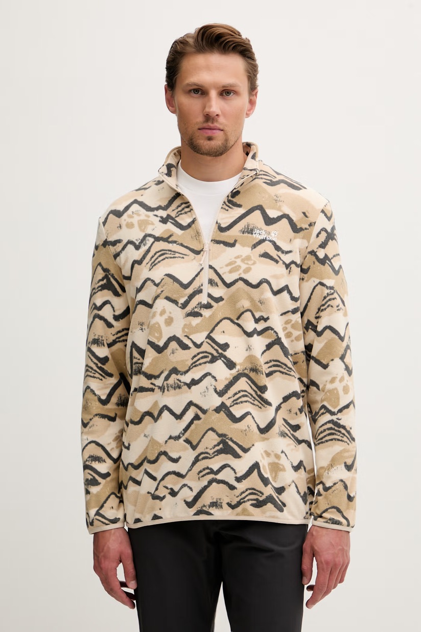Jack Wolfskin кофта на замке мужская Paw Era 100 бежевая A65984