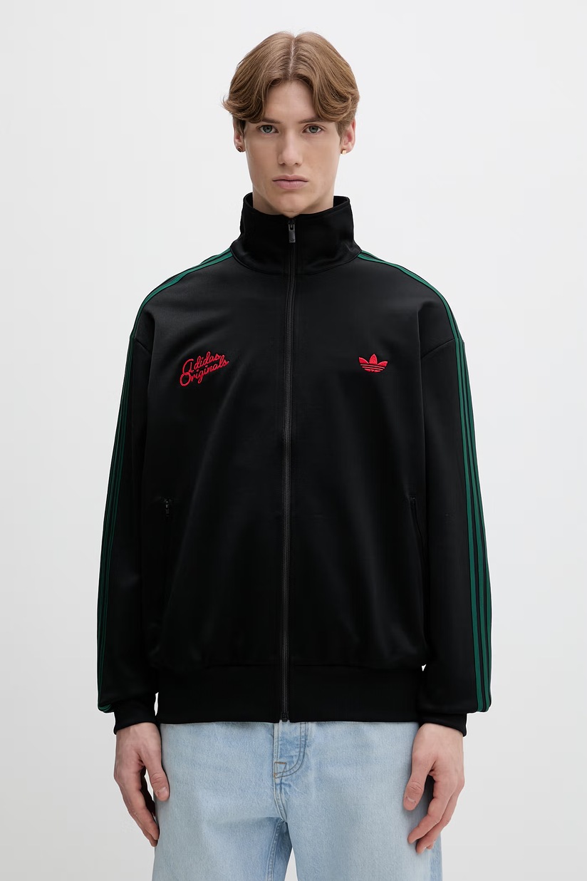 Хлопковая кофта adidas Originals Essential мужская цвет чёрный с