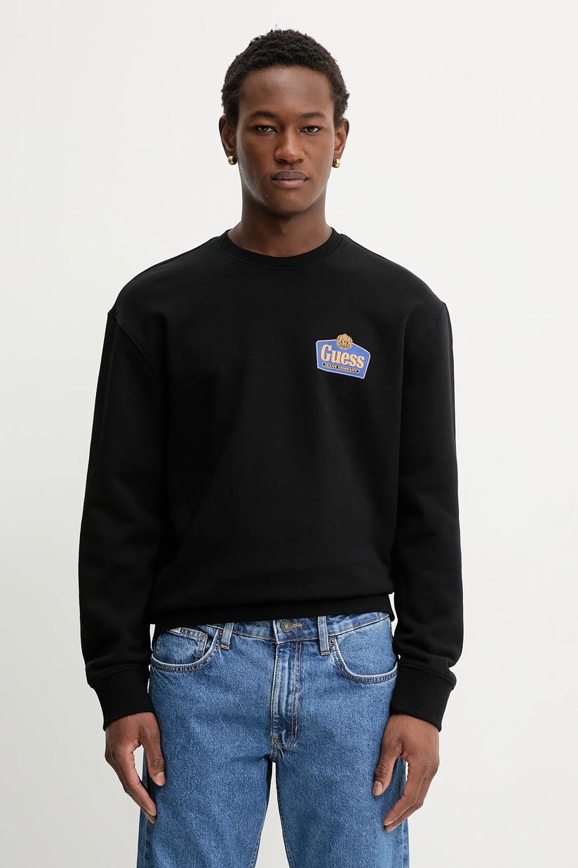 ESCSTUDIO スウェット Хлопковая кофта Ellesse X Leonardo Servadio мужская цвет чёрный с