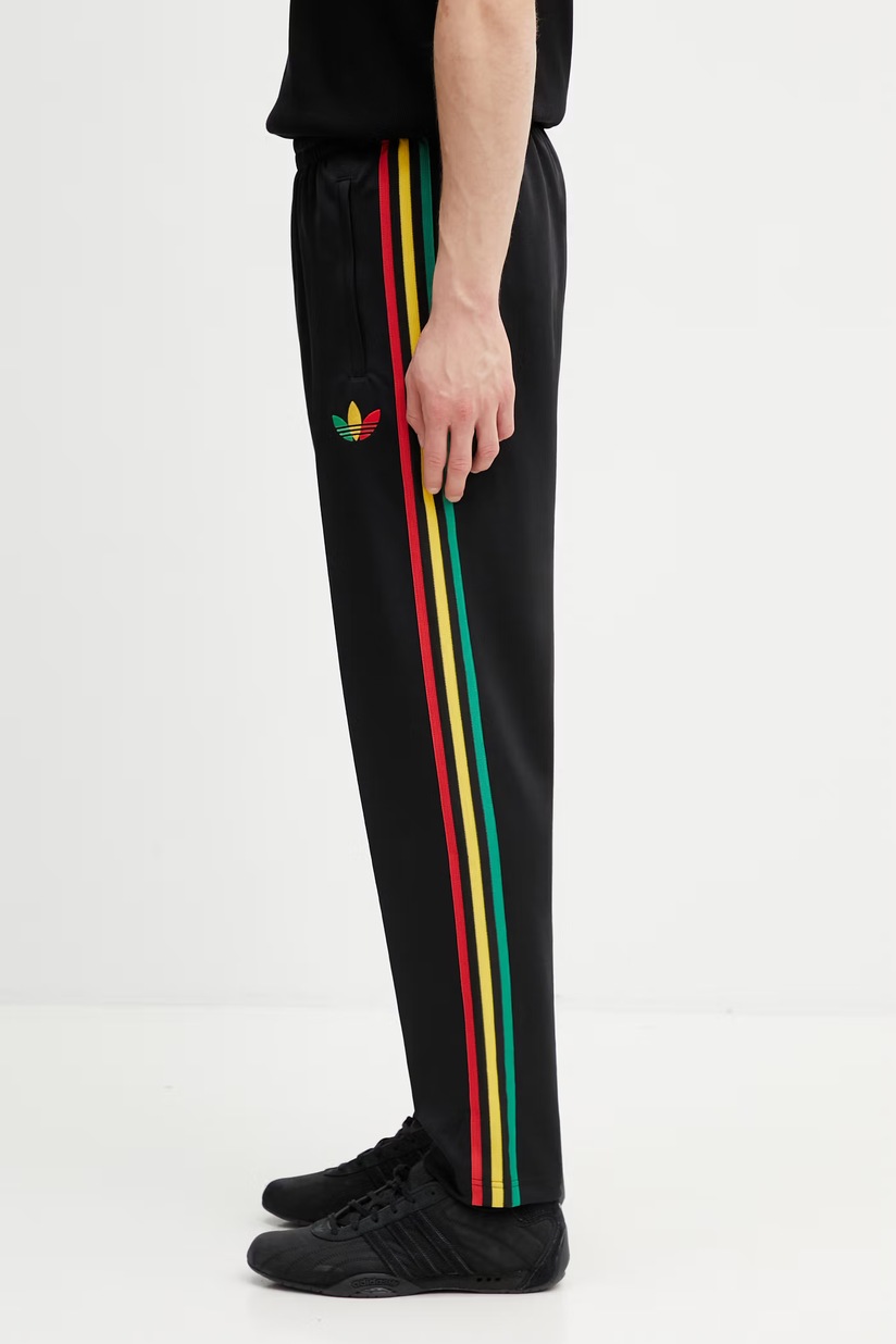 adidas Originals cotton joggers Adilenium Denim black color smooth