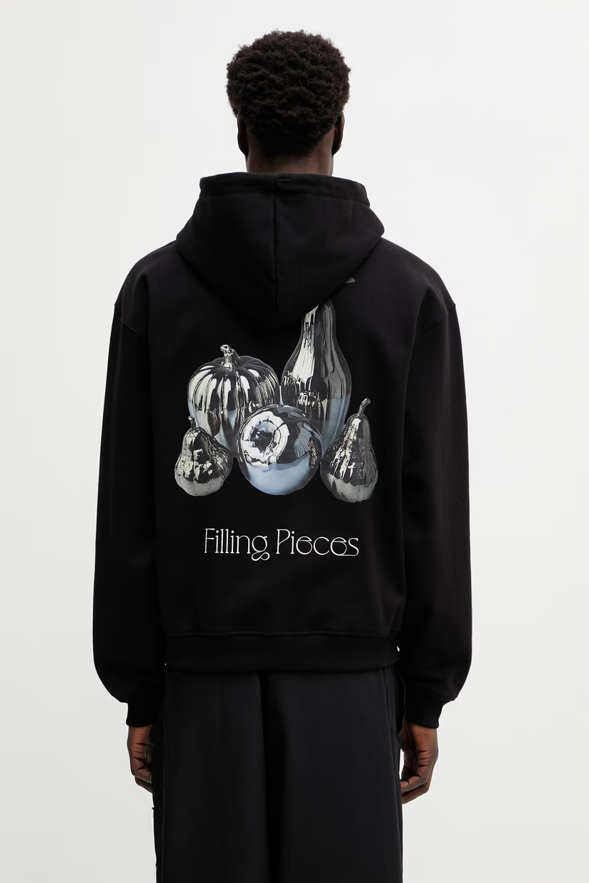 PLEASURES sweatshirt Signal Zip Up Hoodie men's black color hooded