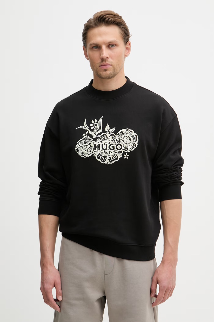 トップス O Кофта adidas Originals Adicolor Oversized Crew мужская цвет чёрный