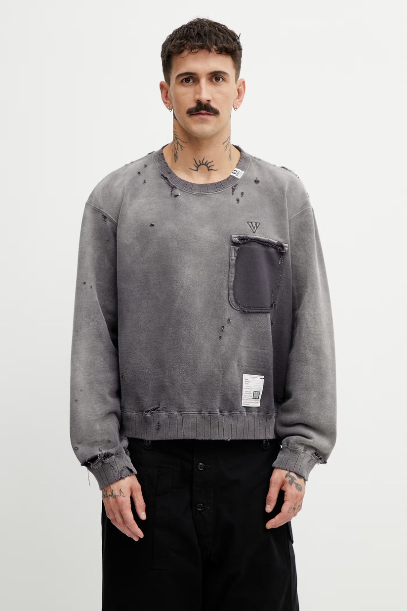 Maison MIHARA YASUHIRO cotton sweatshirt Amateur Sewn Wide Back