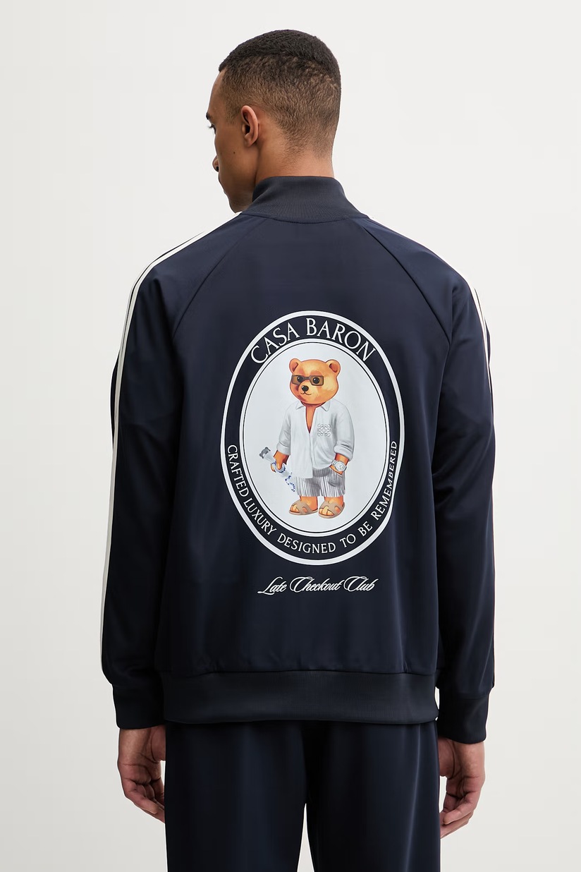 adidas Originals bluză Arsenal FC culoarea bleumarin, cu imprimeu