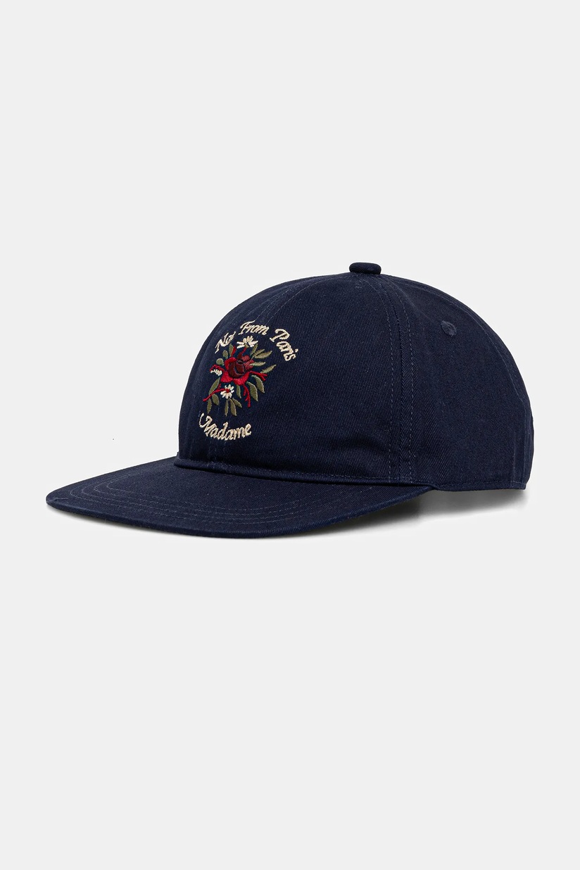 Perry Fred Perry cotton baseball cap Pique Classic Cap navy blue color