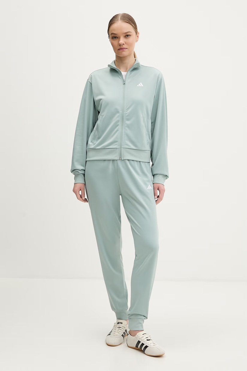 adidas レディースウェア A4/XS ライトグリーン セットアップ Спортивний костюм adidas жіночий колір зелений | ANSWEAR.ua