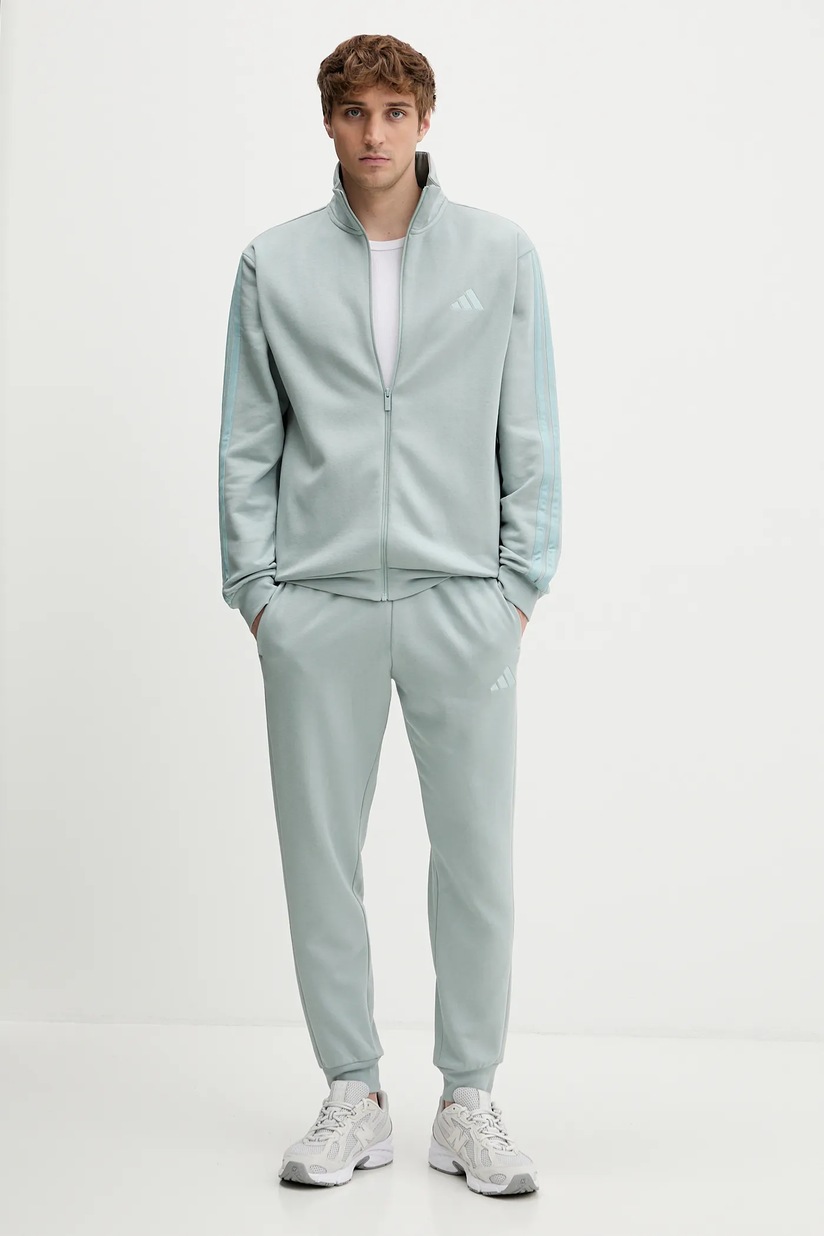 Спортивный костюм adidas 3-Stripes цвет зелёный JX5546 | ANSWEAR.ua
