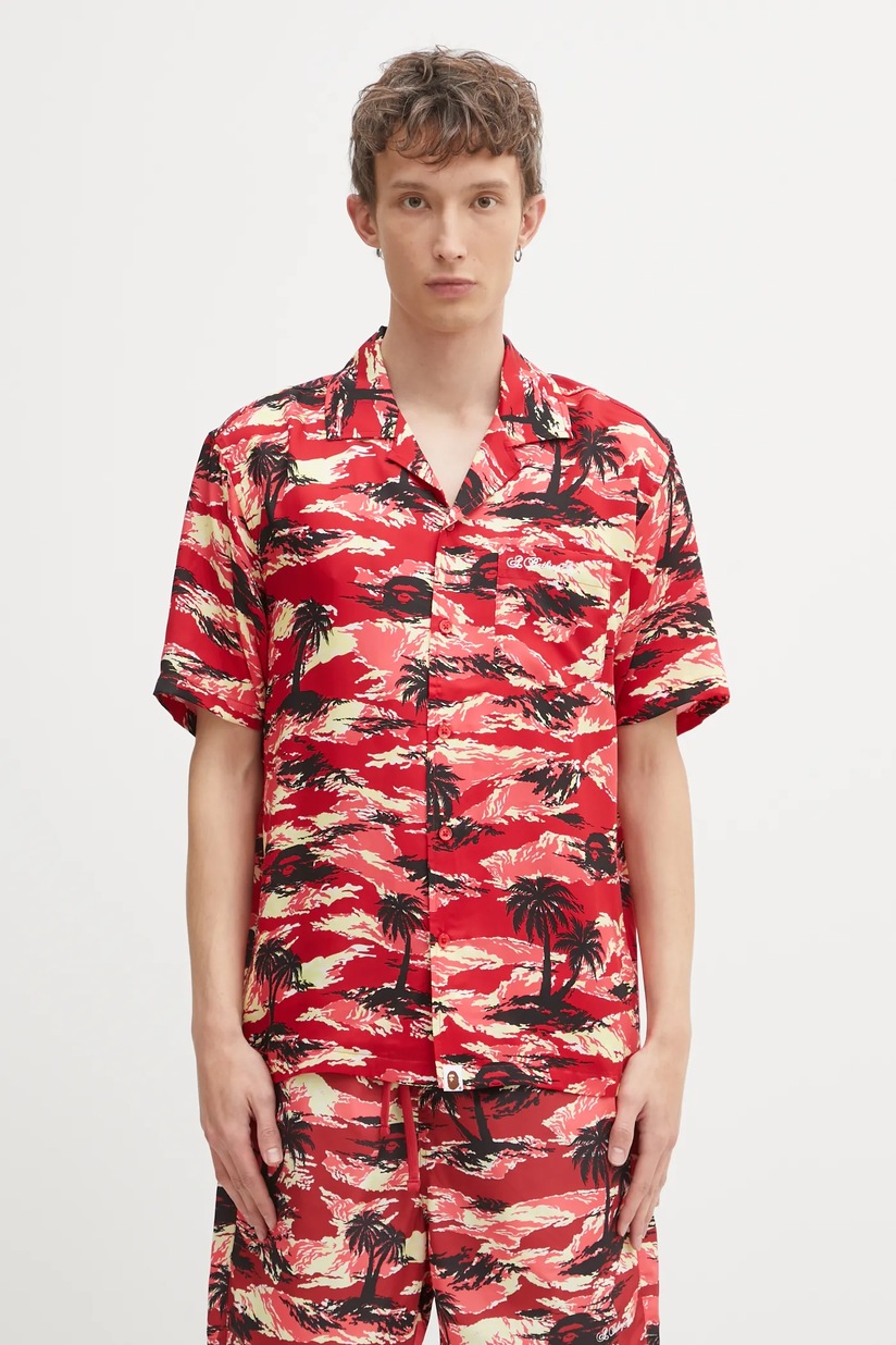 Needles shirt x Kae Tanaka S/S One-Up violet color relaxed QV432