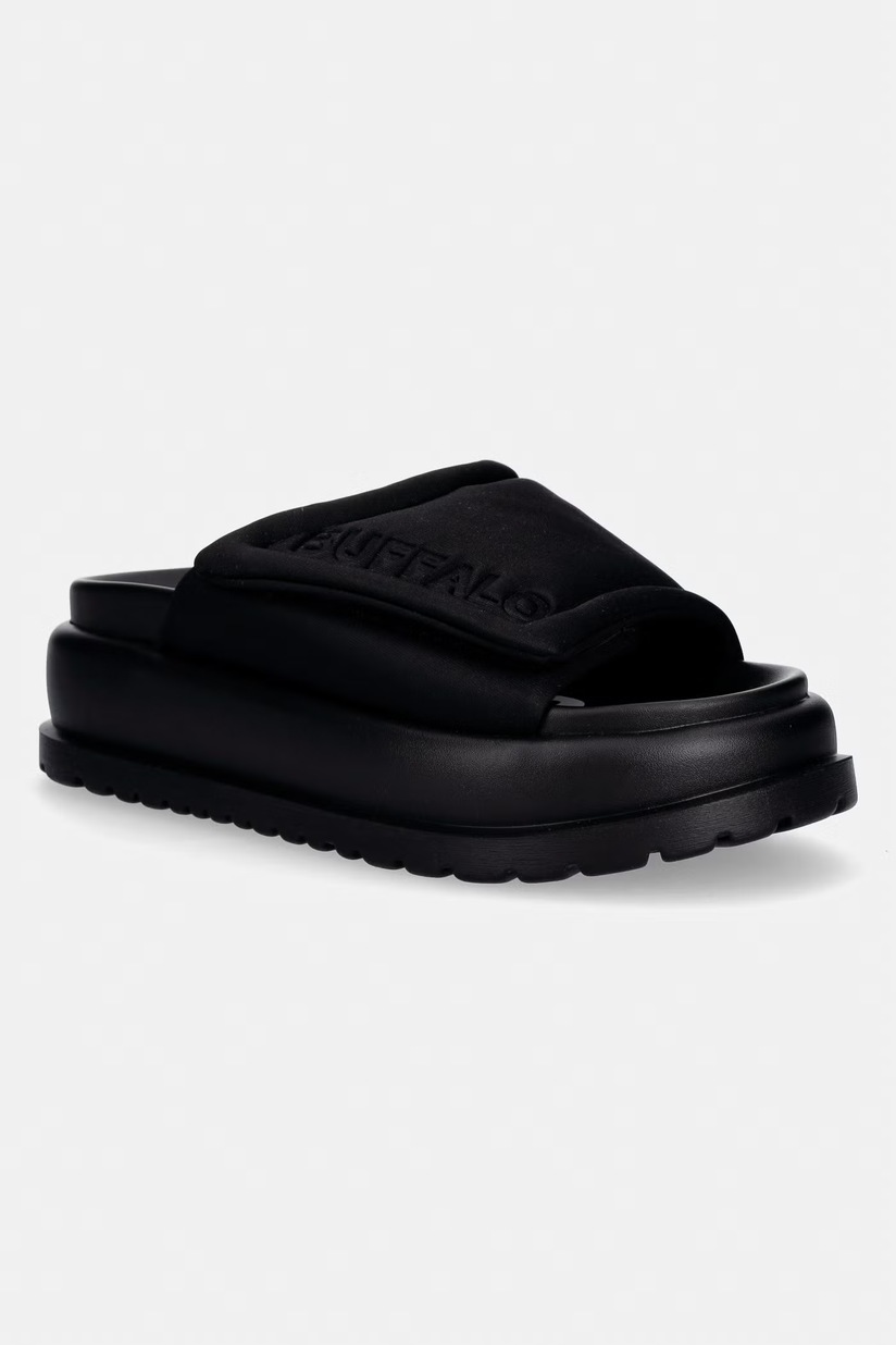 Шлепанцы Buffalo Raya Ari женские цвет чёрный 1602289-BLK | ANSWEAR.ua