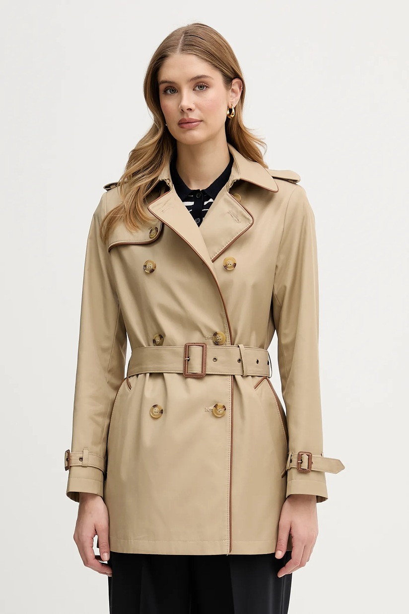 Тренч adidas Originals Tcoat Twill колір зелений JW2663 | ANSWEAR.ua