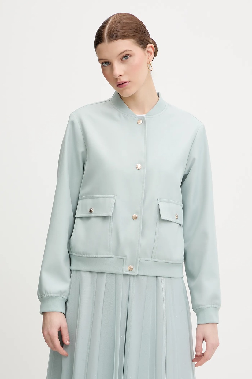 Columbia geacă Puffect Cropped Jacket femei, culoarea turcoaz, de