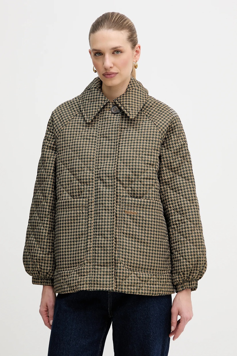 Barbour geaca femei, culoarea verde, de tranzitie | ANSWEAR.ro