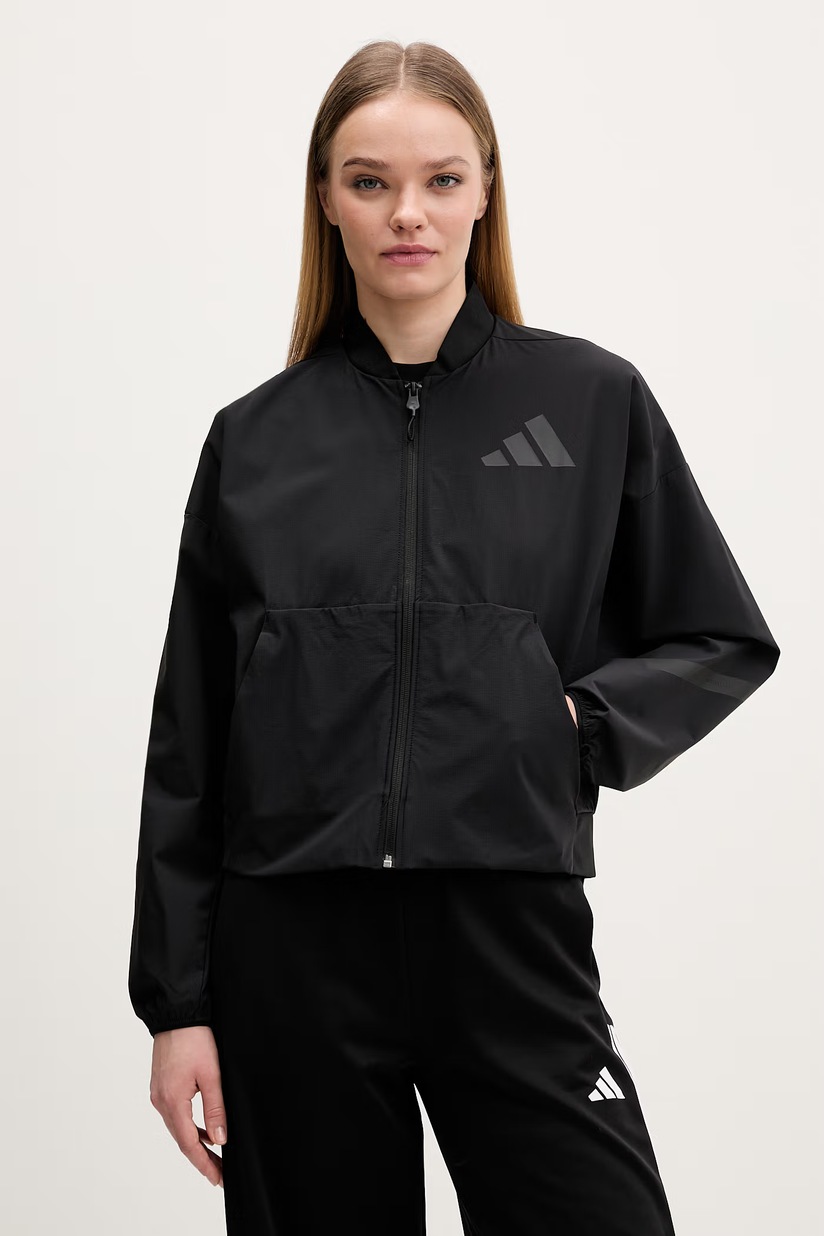 Куртка adidas Z.N.E цвет чёрный демисезонная oversize KD8505