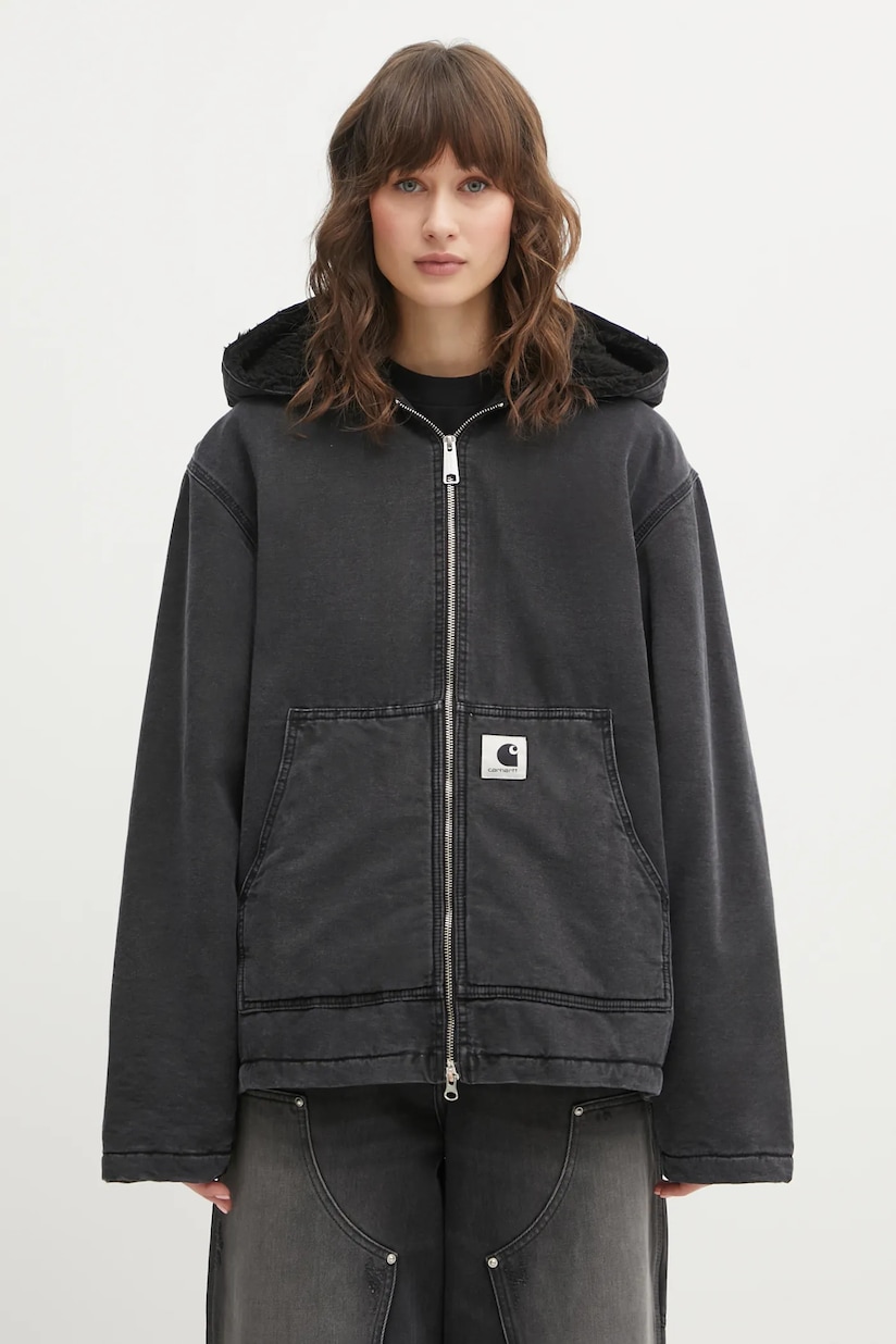 Джинсовая куртка Carhartt WIP OG Active Jacket женская цвет чёрный Джинсовая куртка Carhartt WIP OG Active Jacket женская цвет чёрный