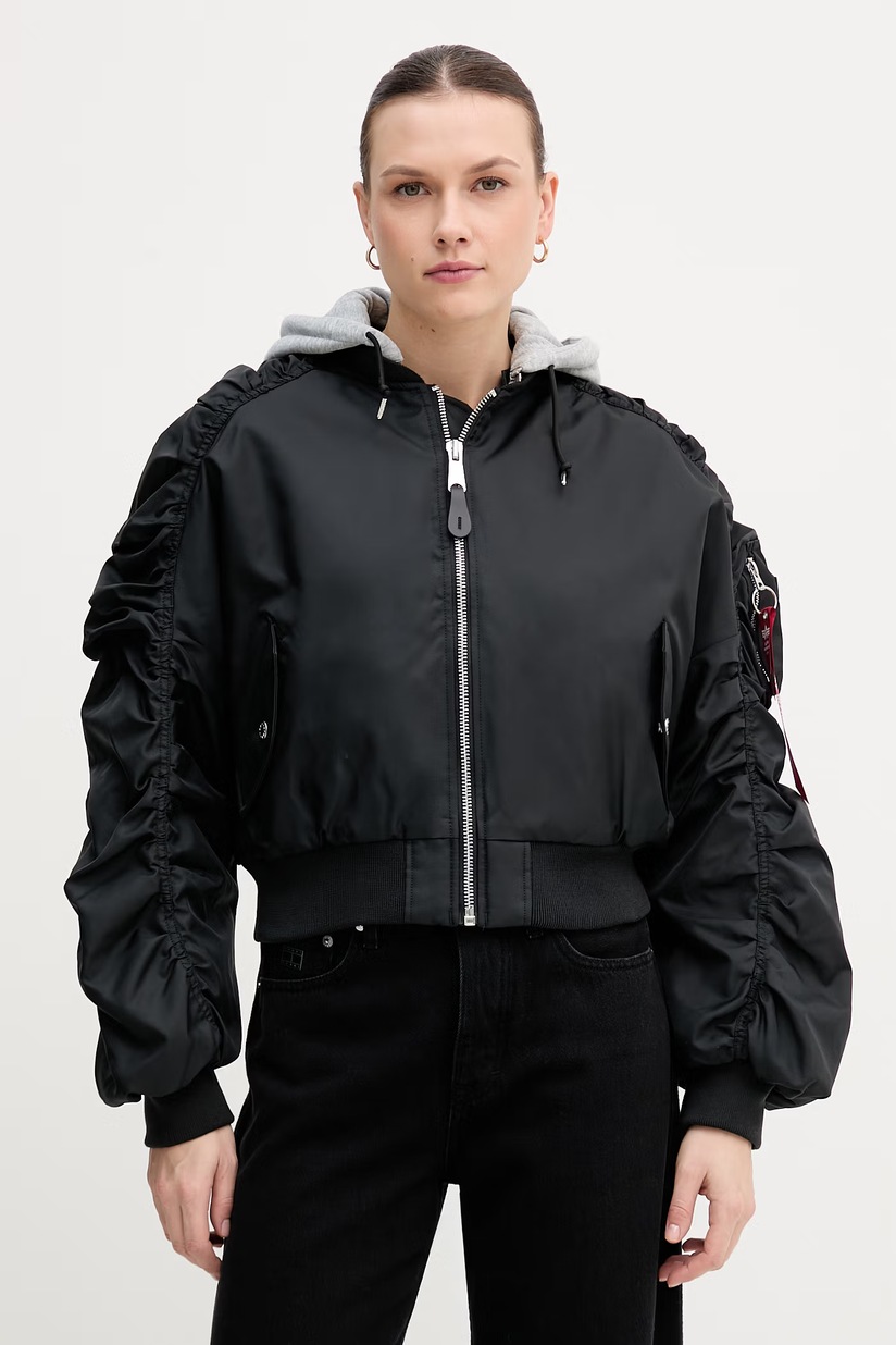 Alpha Industries bomber jacket MA-1 CORE WMN womenﾒs black color