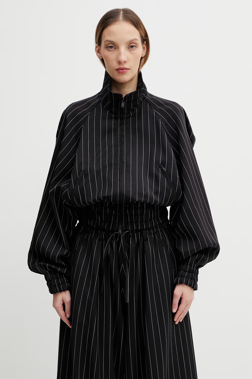adidas Originals sweatshirt OVERSIZED TT women's black color with