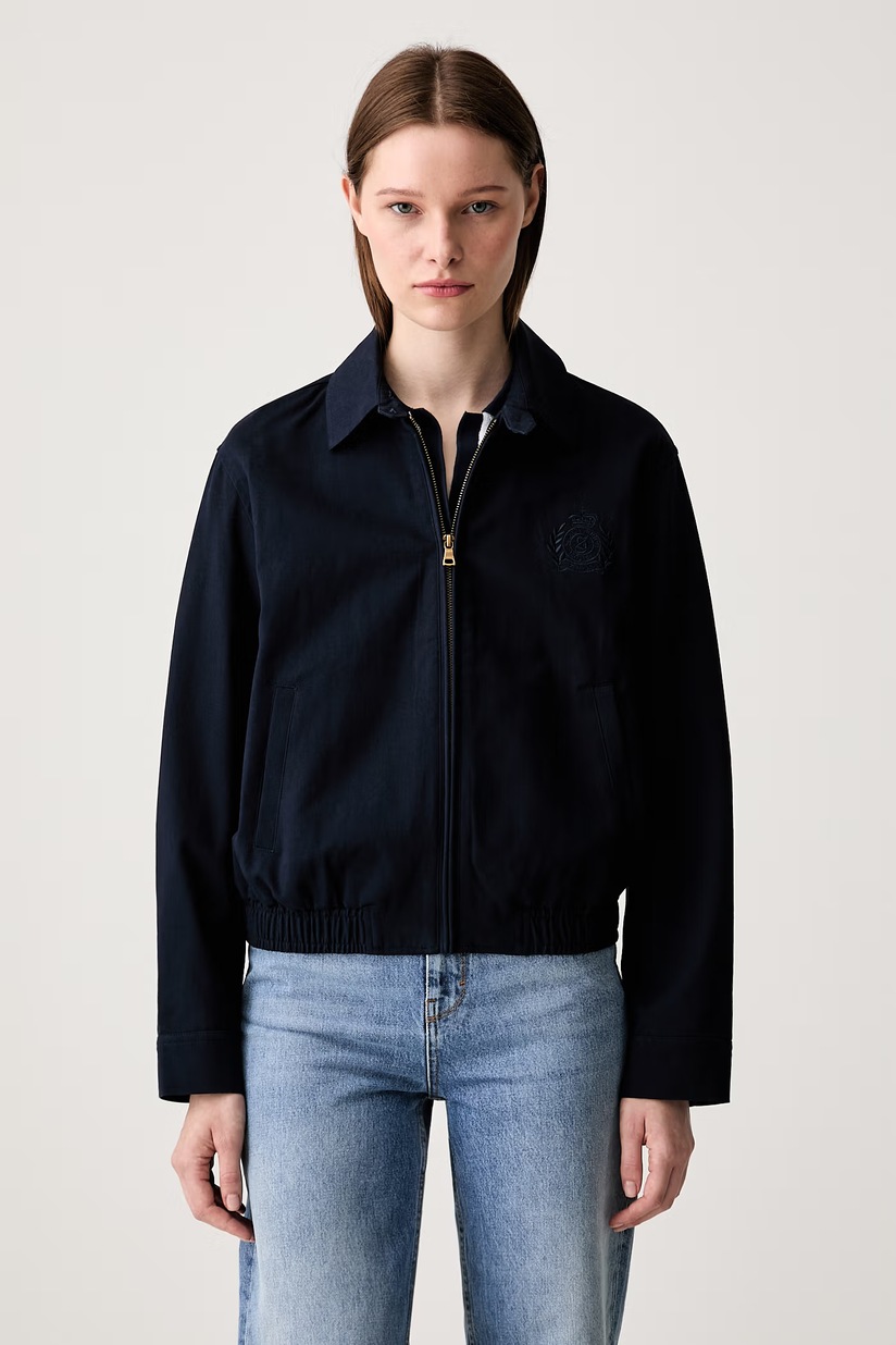 Alpha Industries bomber jacket MA-1 VF 59 women's navy blue color
