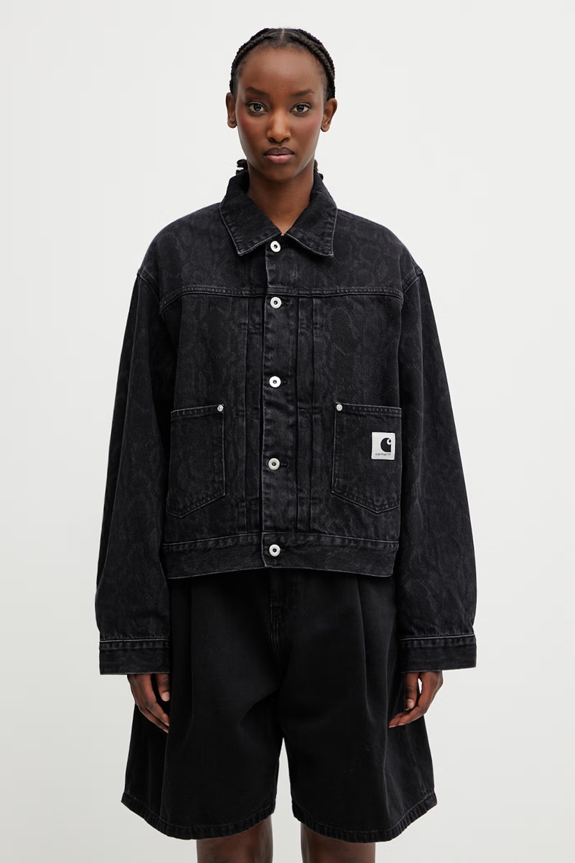 Carhartt WIP jacket Newkirk Jacket women's black color I033880 Carhartt WIP jacket Newkirk Jacket women's black color I033880