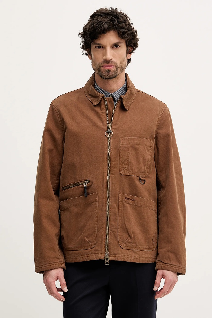 Barbour jachetă de bumbac Classic Bedale Wax Jacket culoarea maro