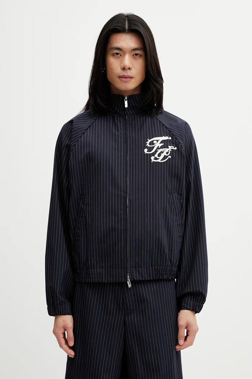 三*谷様 Wales Bonner スタジャン25aw Wales Bonner jacket Voice Jacket navy blue color UA25JA12.PL02.503
