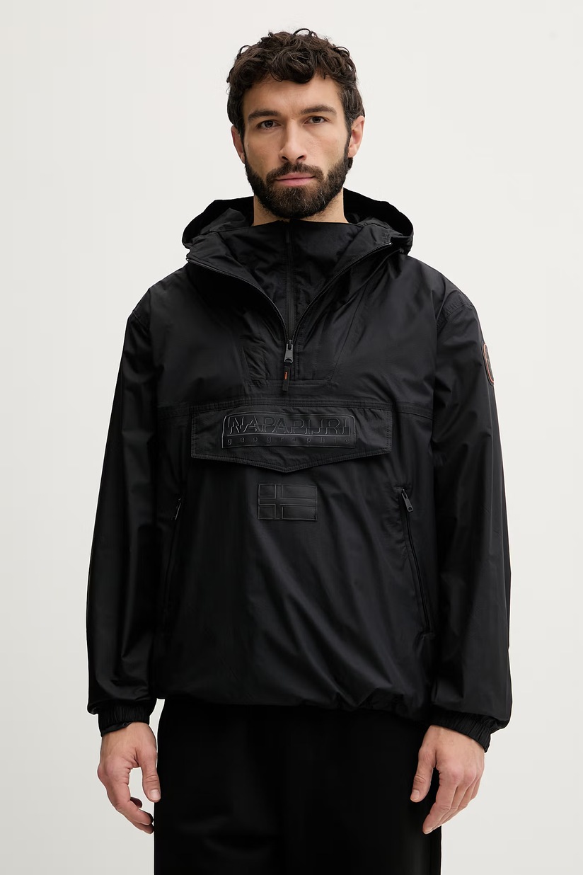 p_kuru　36 Куртка Napapijri A-Rivalto цвет чёрный переходная oversize