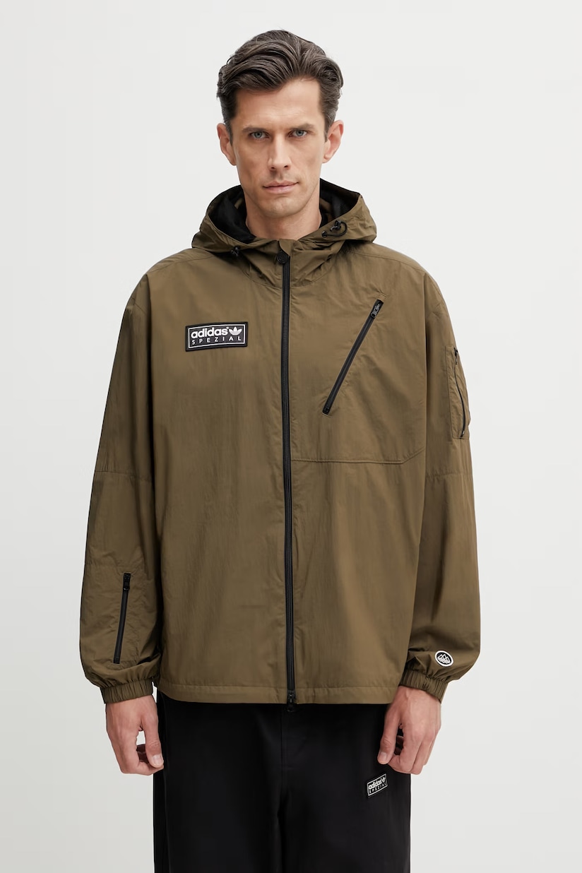 adidas Originals shirt Wabash Nylon Coach men's green color JP4484 adidas Originals shirt Wabash Nylon Coach men's green color JP4484