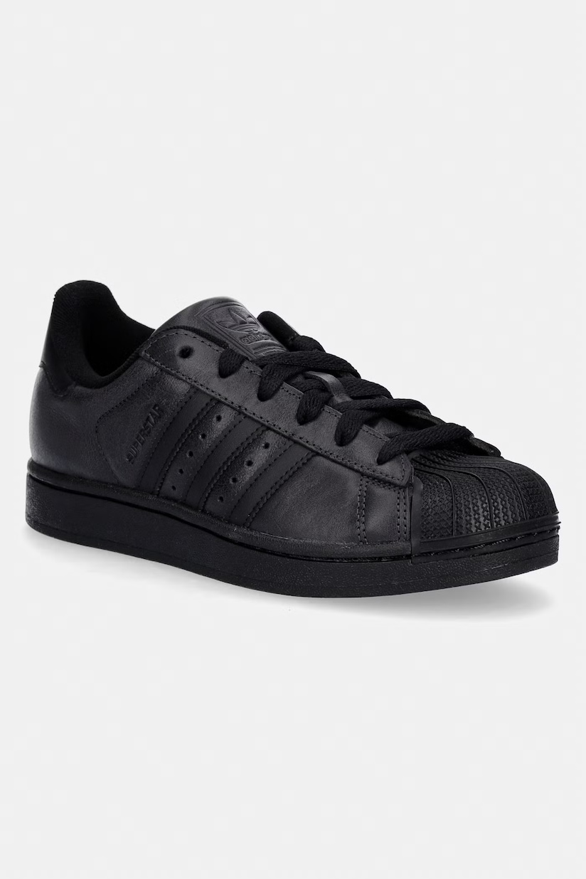 adidas Originals leather sneakers Superstar II W black color JS1339 at PRM US adidas Originals leather sneakers Superstar II W black color JS1339 at PRM US
