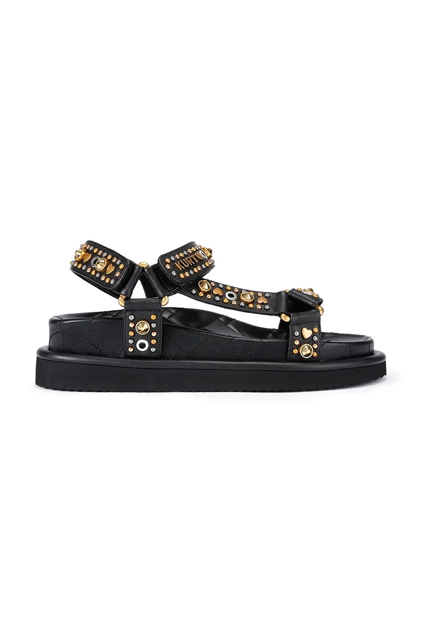 dori様 Kurt Geiger London sandale Orson Cross Strap Sandal culoarea negru