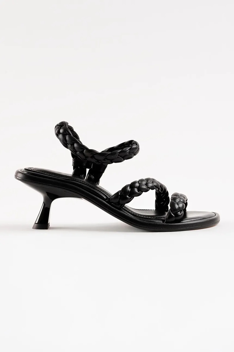 ゲイナーリラLCL-9.5M3XLH Kurt Geiger London sandale de piele Kensington Sand culoarea negru