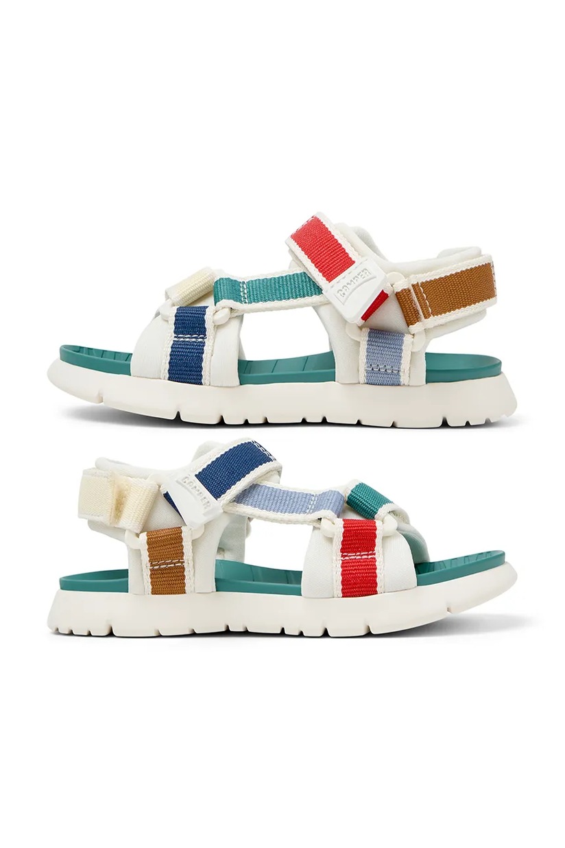 Sandali Camper Oruga K800532 Per Bambini – Con 2 Cinghie E Chiusura Alla Caviglia, Tomaia E Interno In Tessuto, Suola EVA