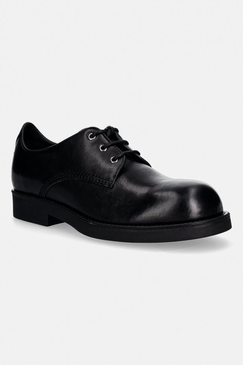 Maison Martin Margieja レザーシューズ MM6 Maison Margiela leather shoes men's black color SH1WQ0001 at