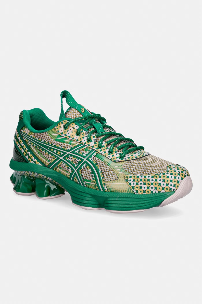 Замшевые кроссовки Asics SKYHAND OG цвет зелёный 1203A452.300 на PRM