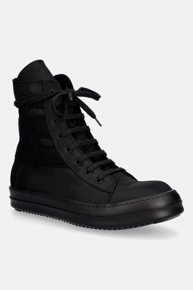 Rick Owens trainers Jumbo Lace Puffer Sneaks black color DU01E3818 Rick Owens trainers Jumbo Lace Puffer Sneaks black color DU01E3818