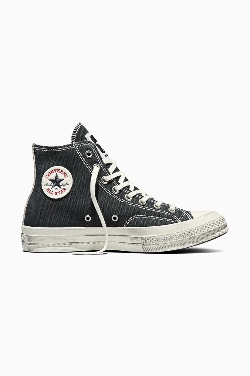 Converse Run Star Hike Hi Black Leather White A04292C at PRM US