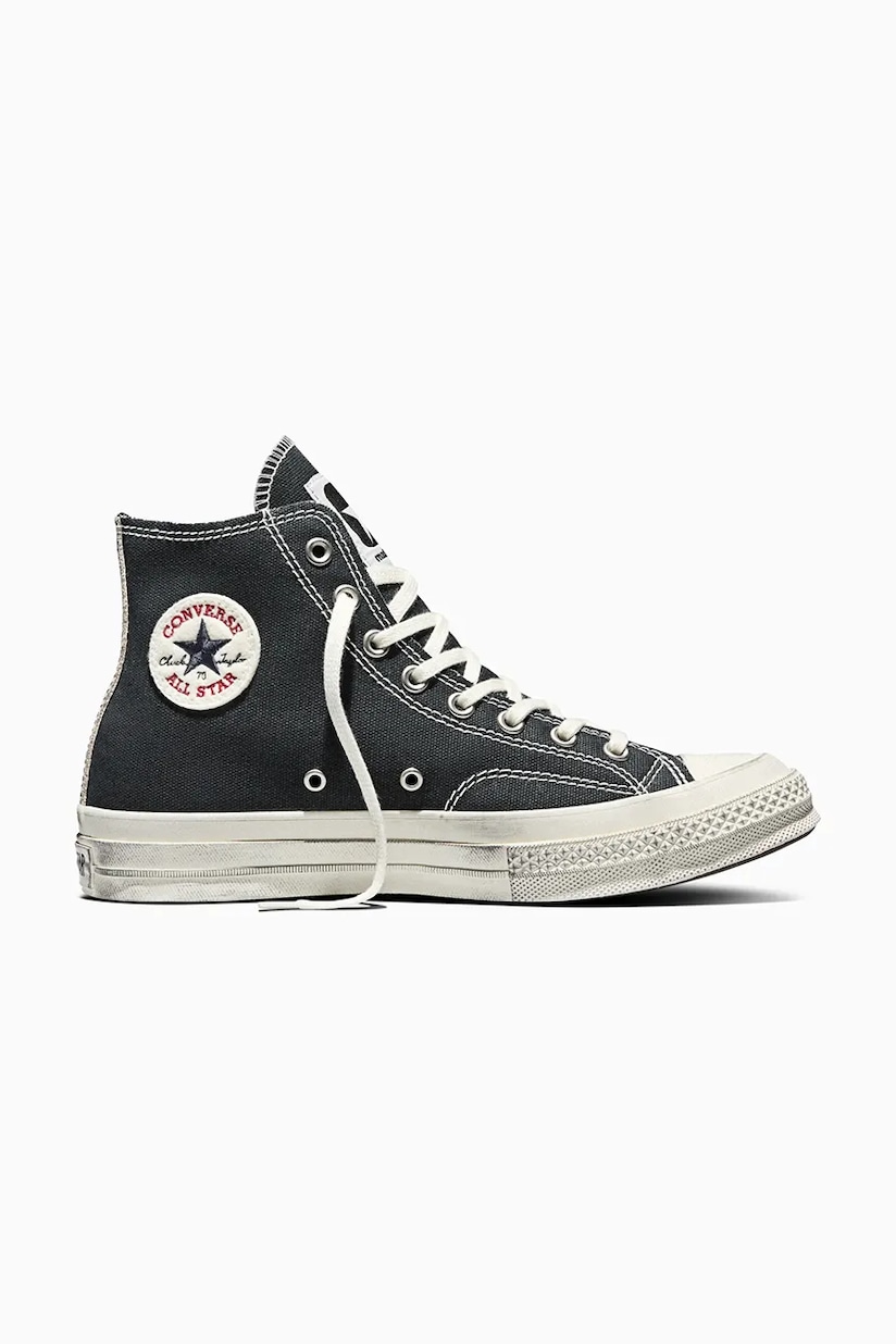 Converse Run Star Hike Hi Black Leather White A04292C at PRM US Converse Run Star Hike Hi Black Leather White A04292C at PRM US