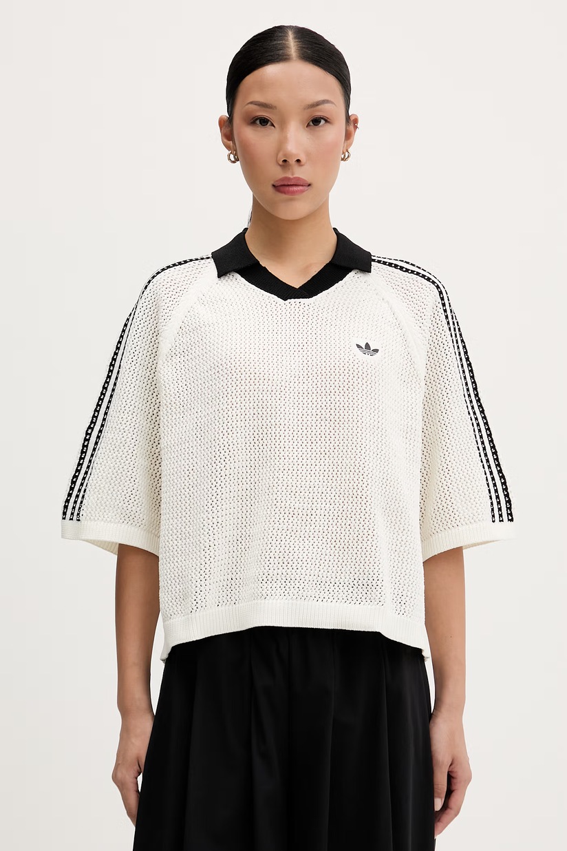 adidas Originals поло-светр жіночий Crochet бежевий KC6490