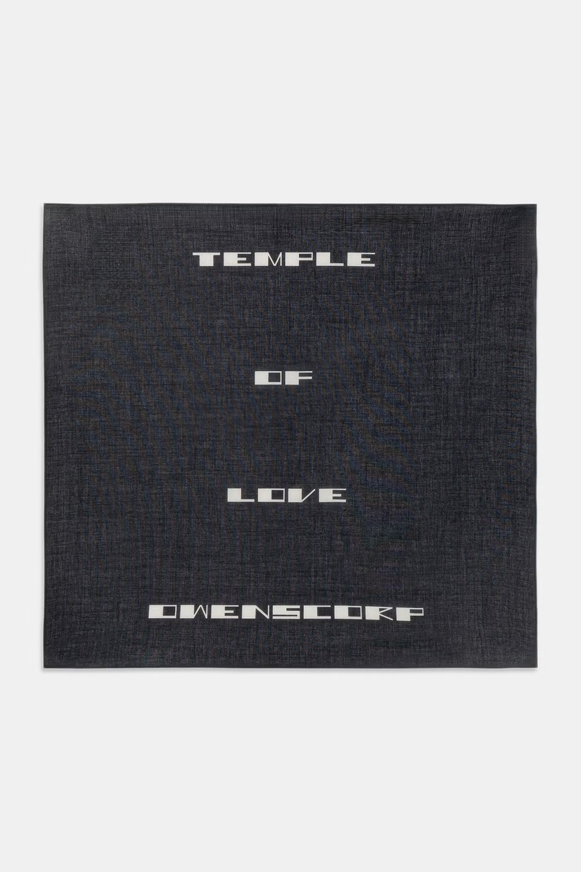 新品rickowensDRKSHDWバンダナスカーフマスクscarfmask Rick Owens Drkshdw Black Bandana Pouch Scarf Rick Owens Drkshdw
