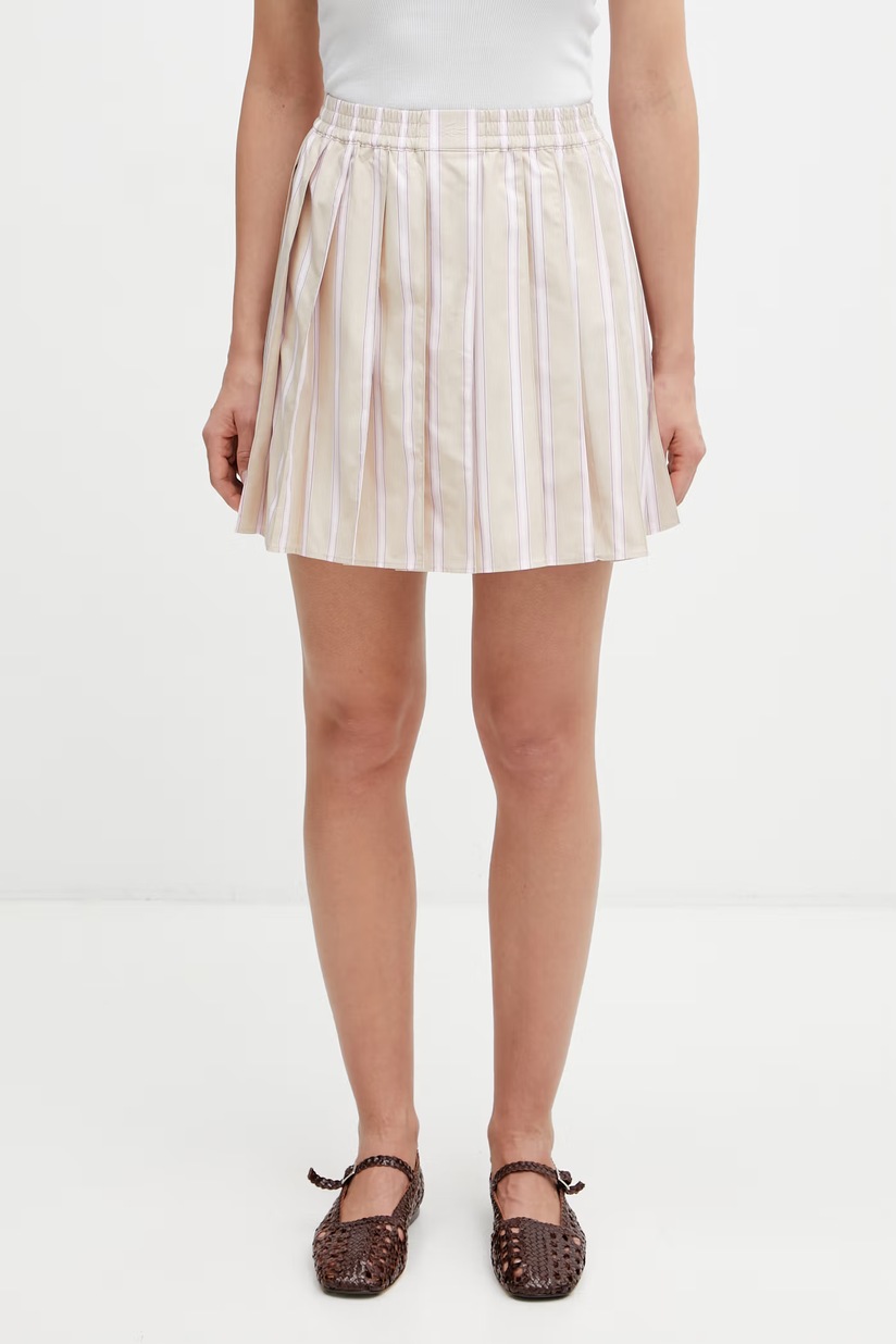 adidas Originals skirt Tartan Skirt beige color IX7414 at PRM US