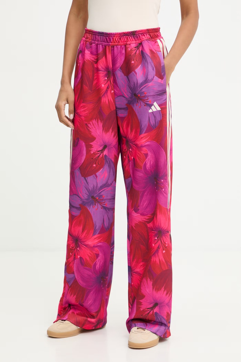 adidas pantaloni de trening Z.N.E. femei, culoarea roz, JC5405
